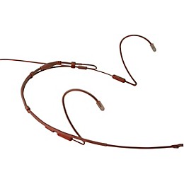 Point Source Audio CONFIDENCE OMNIDIRECTIONAL Dual Element Headset Microphone for Lectrosonics Brown