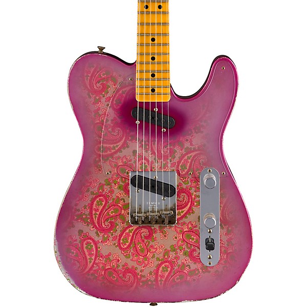 Fender Custom Shop Double Vision Telecaster Electric Guitar Masterbuilt by Todd Krause Pink Paisley