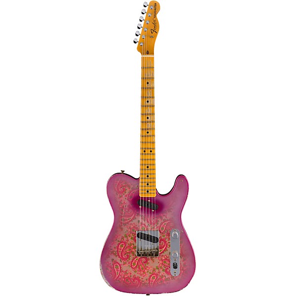Fender Custom Shop Double Vision Telecaster Electric Guitar Masterbuilt by Todd Krause Pink Paisley