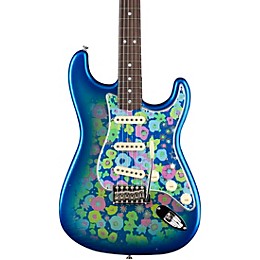Fender Custom Shop Limited Edition '68 Black Paisley Stratocaster Journeyman Relic Closet Classic Electric Guitar Blue Flower