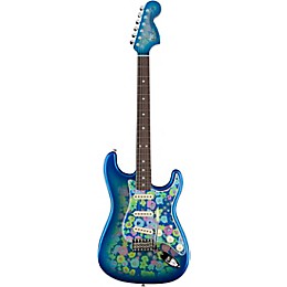 Fender Custom Shop Limited Edition '68 Black Paisley Stratocaster Journeyman Relic Closet Classic Electric Guitar Blue Flower