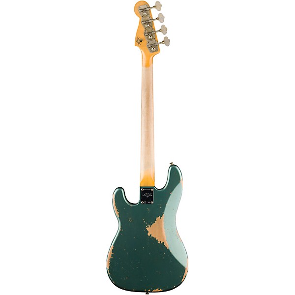 Fender Custom Shop Limited Edition '66 Precision Bass Heavy Relic Aged Sherwood Green Metallic