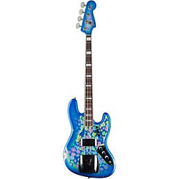 Fender Custom Shop Limited Edition '68 Blue Floral Jazz Bass Relic Blue Flower