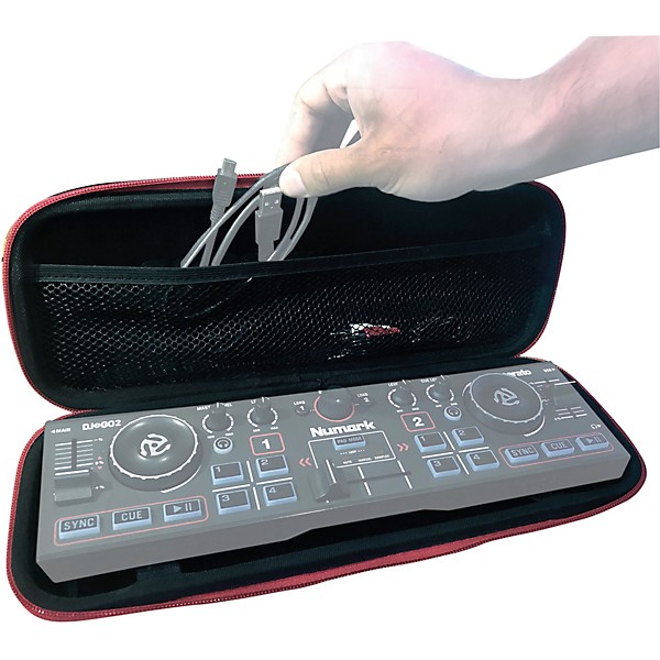 Numark DJ2GO2 TOUCH Pocket DJ Controller with Touch-Capacitive Jog Wheels and ProX Case