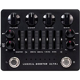 Darkglass Luminal Booster Ultra Compression and Harmonic Boost Combo Effects Pedal Black