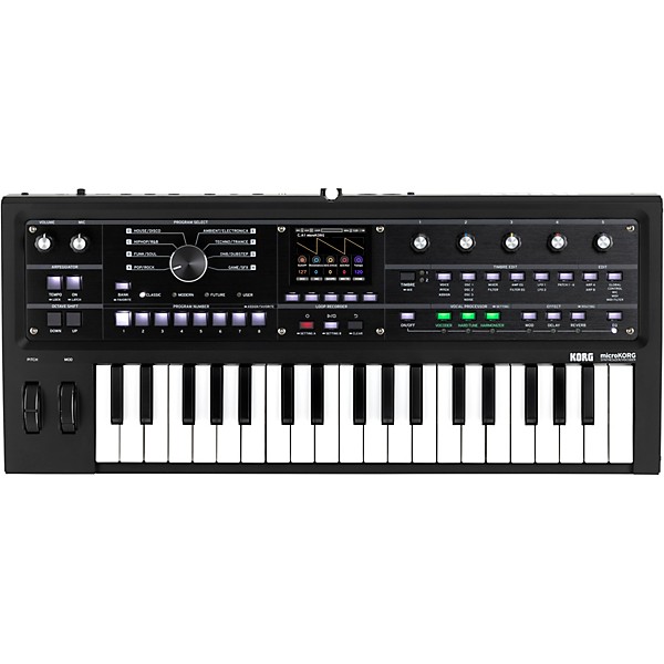 KORG microKORG 2 Keyboard Synthesizer & Vocoder Limited Edition Black