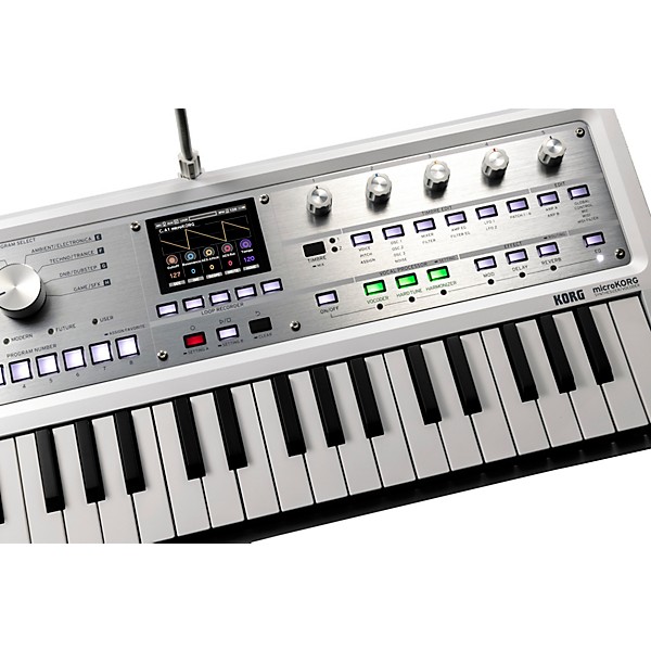 KORG microKORG 2 Keyboard Synthesizer & Vocoder Limited Edition White