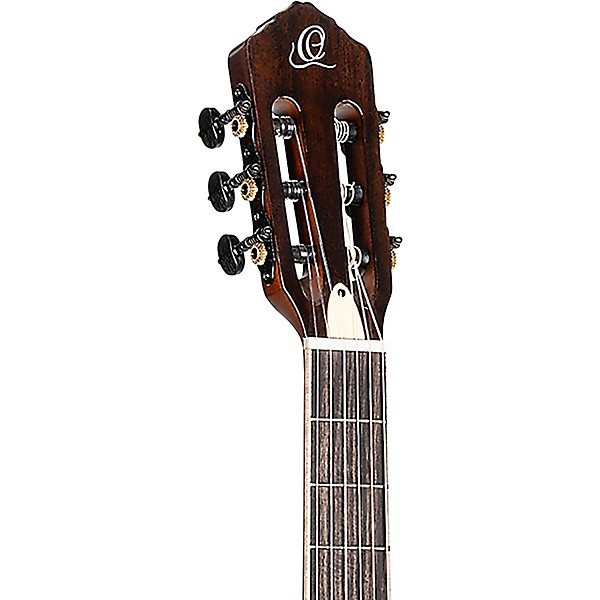 Ortega TourPlayer Deluxe Left-Handed Nylon-String Acoustic-Electric Guitar Tobacco Burst