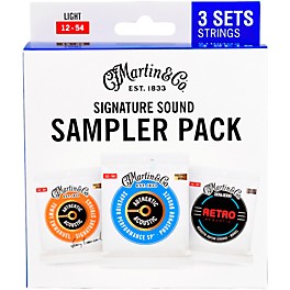 Martin Variety String Pack - Superior Performance SP, Flex and Retro Light (12-54)