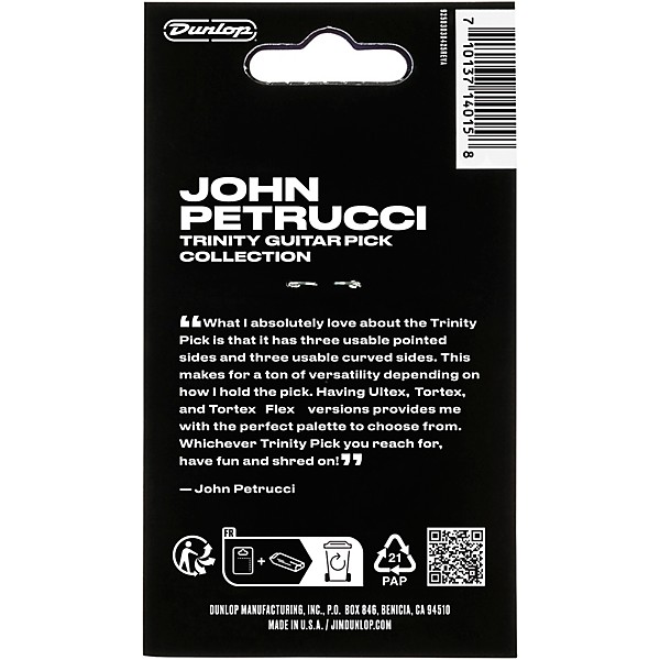 Dunlop John Petrucci Trinity Variety Guitar Pick Collection 6 Pack