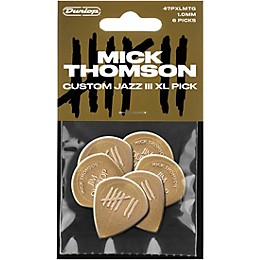 Dunlop Mick Thomson Custom Jazz III XL Nylon Guitar Picks 1.0 mm 6 Pack