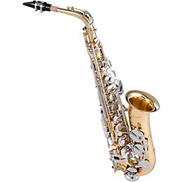 Pearl Belsona Alto Saxophone With ABS Case Gold Lacquer Nickel Plated Keys