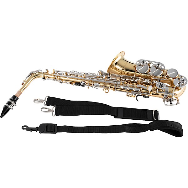 Pearl Belsona Alto Saxophone With ABS Case Gold Lacquer Nickel Plated Keys