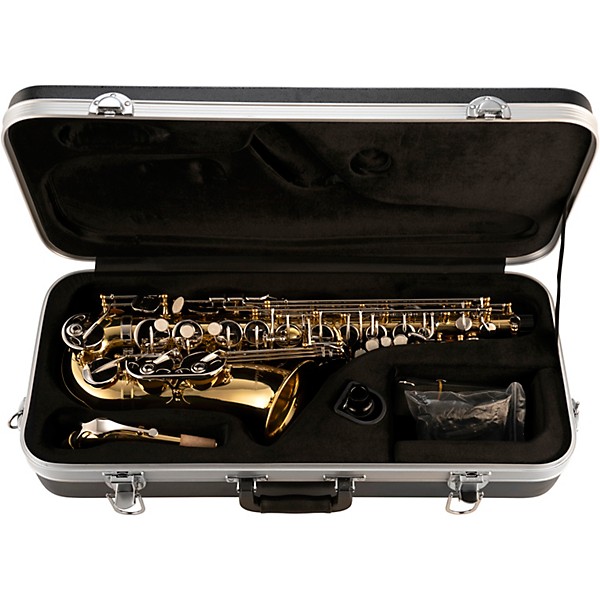 Pearl Belsona Alto Saxophone With ABS Case Gold Lacquer Nickel Plated Keys