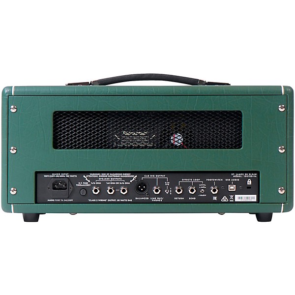 Open Box Blackstar St. James Jared James Nichols 50W Tube Guitar Head Level 1 British Racing Green