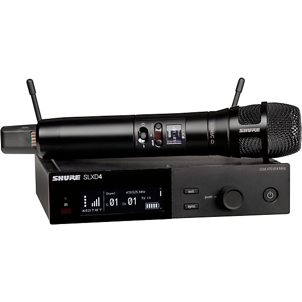 Shure SLXD24/N8C Digital Wireless Handheld Microphone System with Nexadyne 8/C Cardioid Capsule (G58: 470 to 514 MHz) Band...