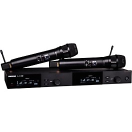 ... Shure SLXD24D/N8C Dual-Channel Digital Wireless Handheld Microphone System with Nexadyne 8/C Cardioid Capsules (G58: 470 to 514 MHz) Band J52 Black