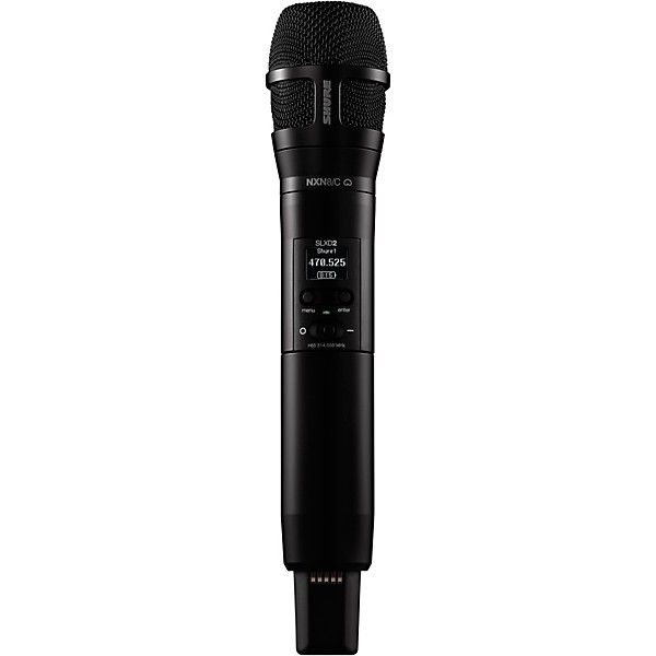 Shure SLXD24D/N8C Dual-Channel Digital Wireless Handheld Microphone System with Nexadyne 8/C Cardioid Capsules (G58: 470 t...