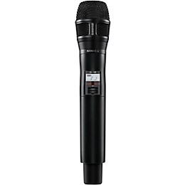 Shure QLXD2/N8S Digital Handheld Wireless Microphone Transmitter with Nexadyne 8/S Supercardioid Capsule (G50: 470 to 534 MHz) Band G50 Black