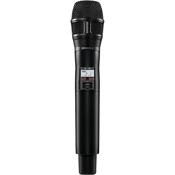 Shure QLXD2/N8S Digital Handheld Wireless Microphone Transmitter with Nexadyne 8/S Supercardioid Capsule (G50: 470 to 534 ...