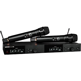 ... Shure SLXD24D/N8S Dual-Channel Digital Wireless Handheld Microphone System with Nexadyne 8/S Supercardioid Capsules (G58: 470 to 514 MHz) Band G58 Black