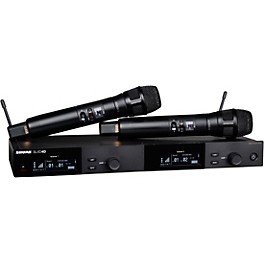 ... Shure SLXD24D/N8S Dual-Channel Digital Wireless Handheld Microphone System with Nexadyne 8/S Supercardioid Capsules (G58: 470 to 514 MHz) Band H55 Black