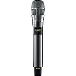 Shure ADX2/8CN Digital Handheld Wireless Microphone Transmitter with Nexadyne 8/C Cardioid Capsule (G57: 470 to 608 + 614 to 616 MHz) Band G57 Nickel