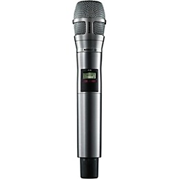 Shure AD2/N8CN Digital Handheld Wireless Microphone Transmitter with Nexadyne 8/C Cardioid Capsule (G57: 470 to 608 + 614 to 616 MHz) Band G57 Nickel