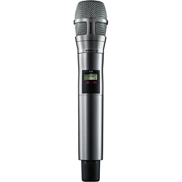 Shure AD2/N8CN Digital Handheld Wireless Microphone Transmitter with Nexadyne 8/C Cardioid Capsule (G57: 470 to 608 + 614 ...