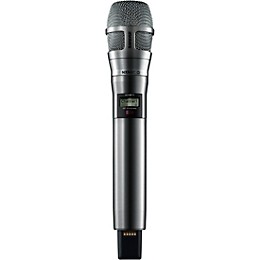 Shure ADX2FD/N8CN Digital Handheld Wireless Microphone Transmitter with Nexadyne 8/C Cardioid Capsule (G57: 470 to 608 + 614 to 616 MHz) Band G57 Nickel