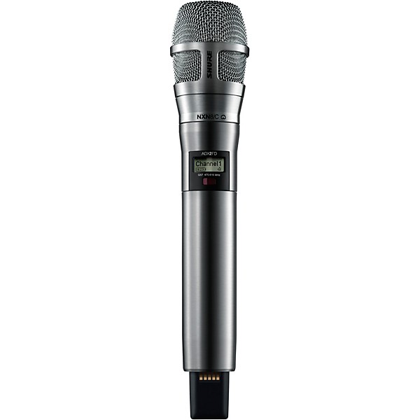 Shure ADX2FD/N8CN Digital Handheld Wireless Microphone Transmitter with Nexadyne 8/C Cardioid Capsule (G57: 470 to 608 + 6...