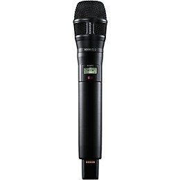 Shure ADX2FD/N8SB Digital Handheld Wireless Microphone Transmitter With Nexadyne 8/S Supercardioid Capsule, G57: 470-608 + 614-616MHz Band G57 Black