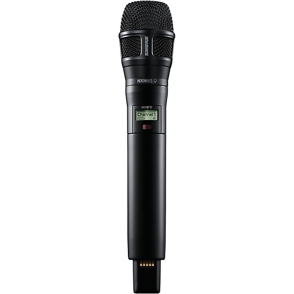 Shure ADX2FD/N8SB Digital Handheld Wireless Microphone Transmitter With Nexadyne 8/S Supercardioid Capsule, G57: 470-608 +...