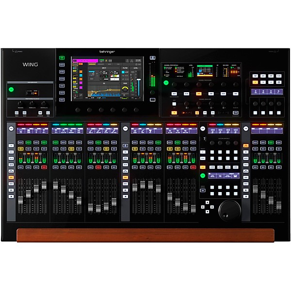 Behringer WING 48-Channel Digital Mixer With 24-Fader Control Surface and 10" Touchscreen, Black