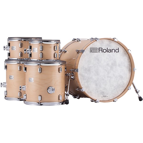 Roland VAD716 V-Drums Acoustic Design Electronic Drum Kit Gloss Natural Finish