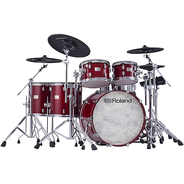 Roland VAD716 V-Drums Acoustic Design Electronic Drum Kit Gloss Cherry Finish