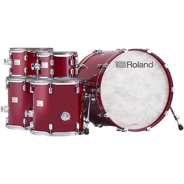 Roland VAD716 V-Drums Acoustic Design Electronic Drum Kit Gloss Cherry Finish