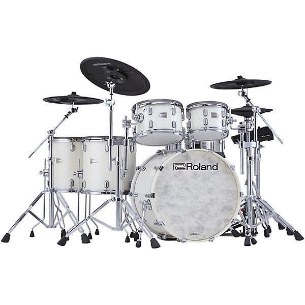 Roland VAD716 V-Drums Acoustic Design Electronic Drum Kit Pearl White Finish