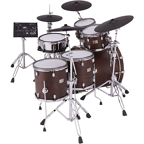 Roland VAD716 V-Drums Acoustic Design Electronic Drum Kit Satin Walnut Finish