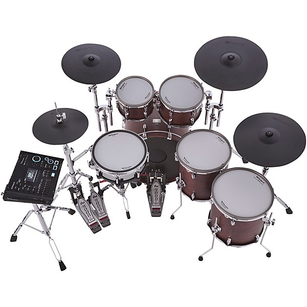 Roland VAD716 V-Drums Acoustic Design Electronic Drum Kit Satin Walnut Finish