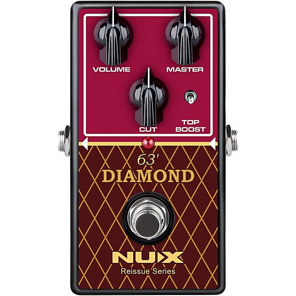 NUX 63 Diamond VOX AC Preamp Reissue Series Pedal Black