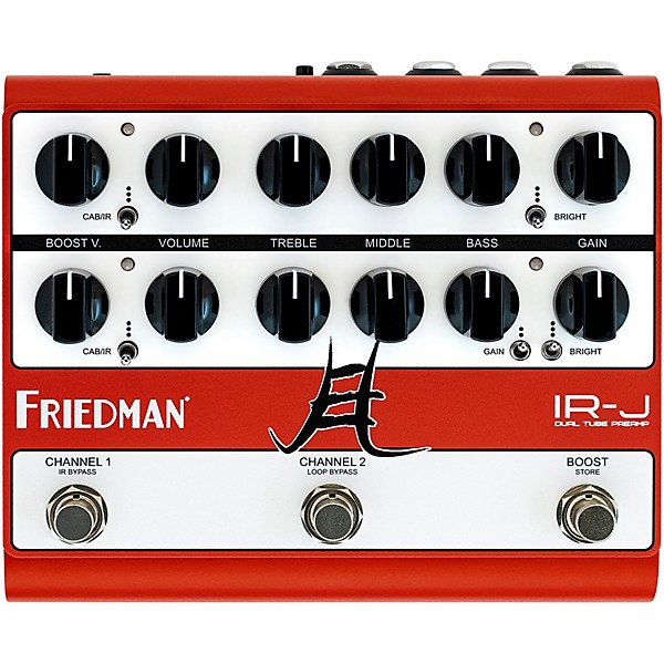 Open Box Friedman IRJ Dual Tube Jake E Lee Signature Dual-Tube Preamp DI+IR Dual-Channel 12AX7 Tubes Effects Pedal Level 1...