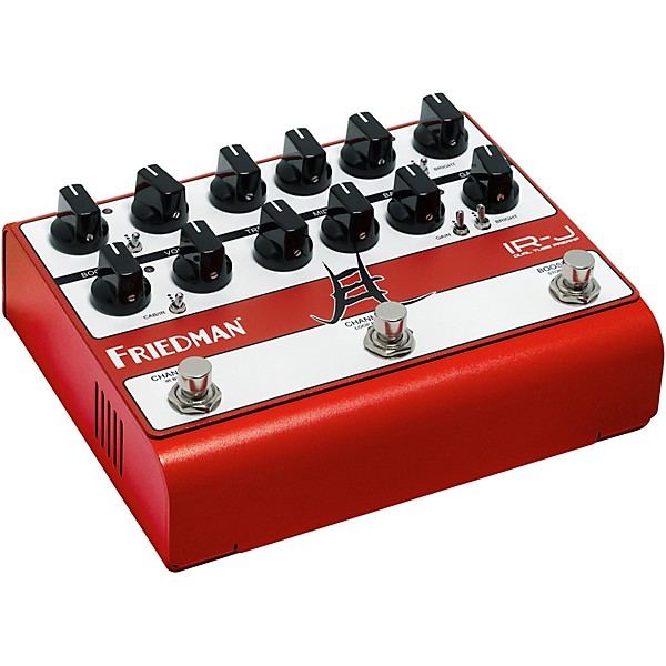 Open Box Friedman IRJ Dual Tube Jake E Lee Signature Dual-Tube Preamp DI+IR Dual-Channel 12AX7 Tubes Effects Pedal Level 1...