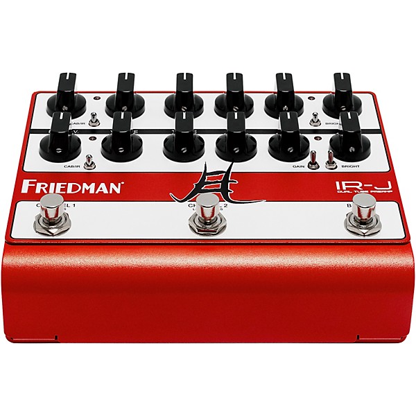 Open Box Friedman IRJ Dual Tube Jake E Lee Signature Dual-Tube Preamp DI+IR Dual-Channel 12AX7 Tubes Effects Pedal Level 1...