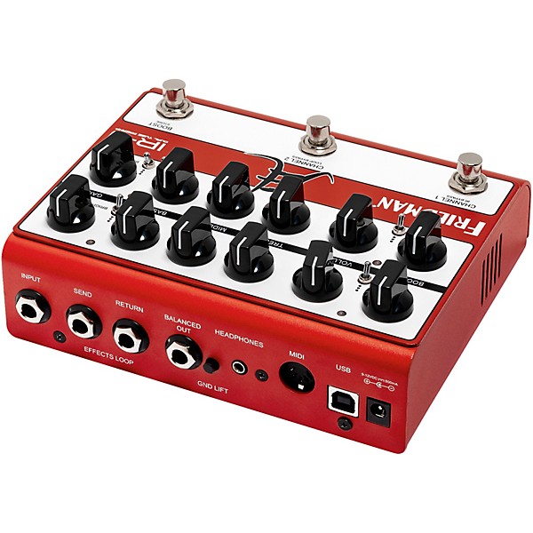 Open Box Friedman IRJ Dual Tube Jake E Lee Signature Dual-Tube Preamp DI+IR Dual-Channel 12AX7 Tubes Effects Pedal Level 1...