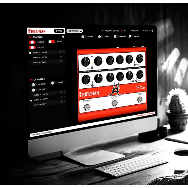 Open Box Friedman IRJ Dual Tube Jake E Lee Signature Dual-Tube Preamp DI+IR Dual-Channel 12AX7 Tubes Effects Pedal Level 1...