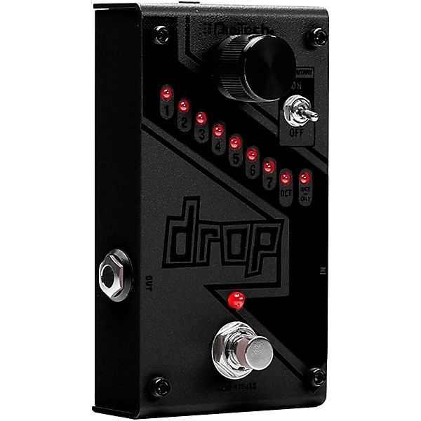 DigiTech Drop Blackout Limited Edition Polyphonic Drop Tune Pitch-Shifter Guitar Effects Pedal Black