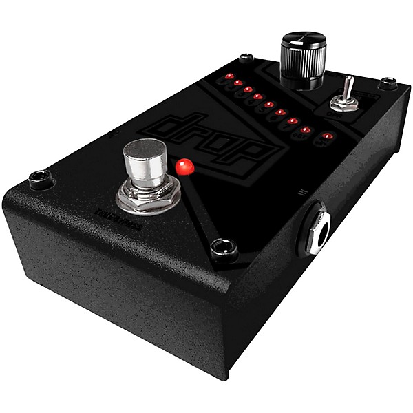 DigiTech Drop Blackout Limited Edition Polyphonic Drop Tune Pitch-Shifter Guitar Effects Pedal Black