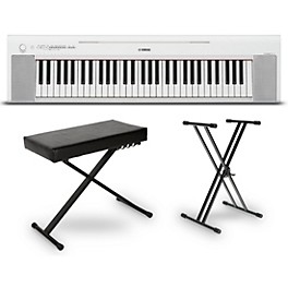 Yamaha Piaggero NP-15 61-Key Portable Keyboard Esse... Yamaha Piaggero NP-15 61-Key Portable Keyboard Essentials Bundle White