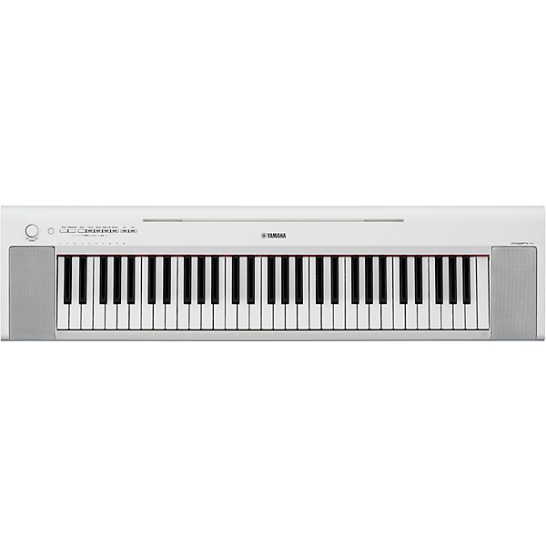 Yamaha Piaggero NP-15 61-Key Portable Keyboard Essentials Bundle White